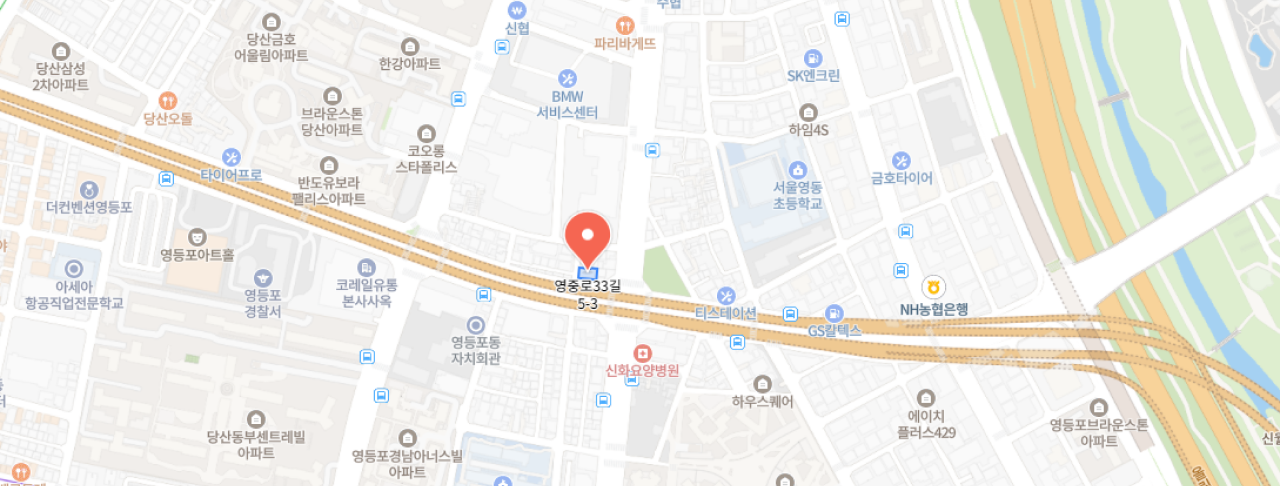 오는 길 지도 이미지